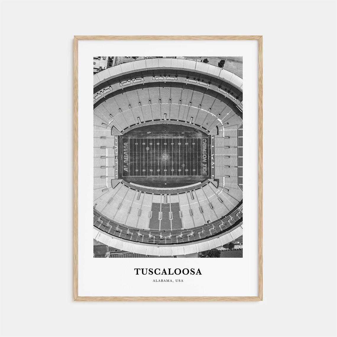 Tuscaloosa Wall Art Tuscaloosa Wall Decor Tuscaloosa Poster Tuscaloosa Home Decor Tuscaloosa Travel Gift Tuscaloosa Travel Print