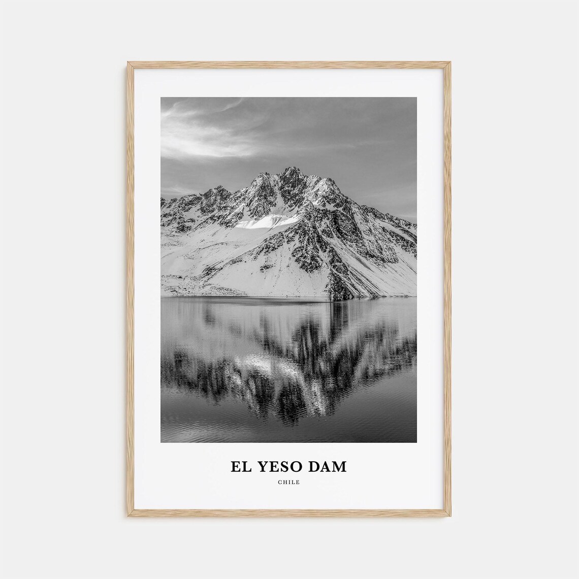 El Yeso Dam Wall Art El Yeso Dam Wall Decor El Yeso Dam Poster El Yeso Dam Home Decor El Yeso Dam Travel Gift El Yeso Dam Travel Print