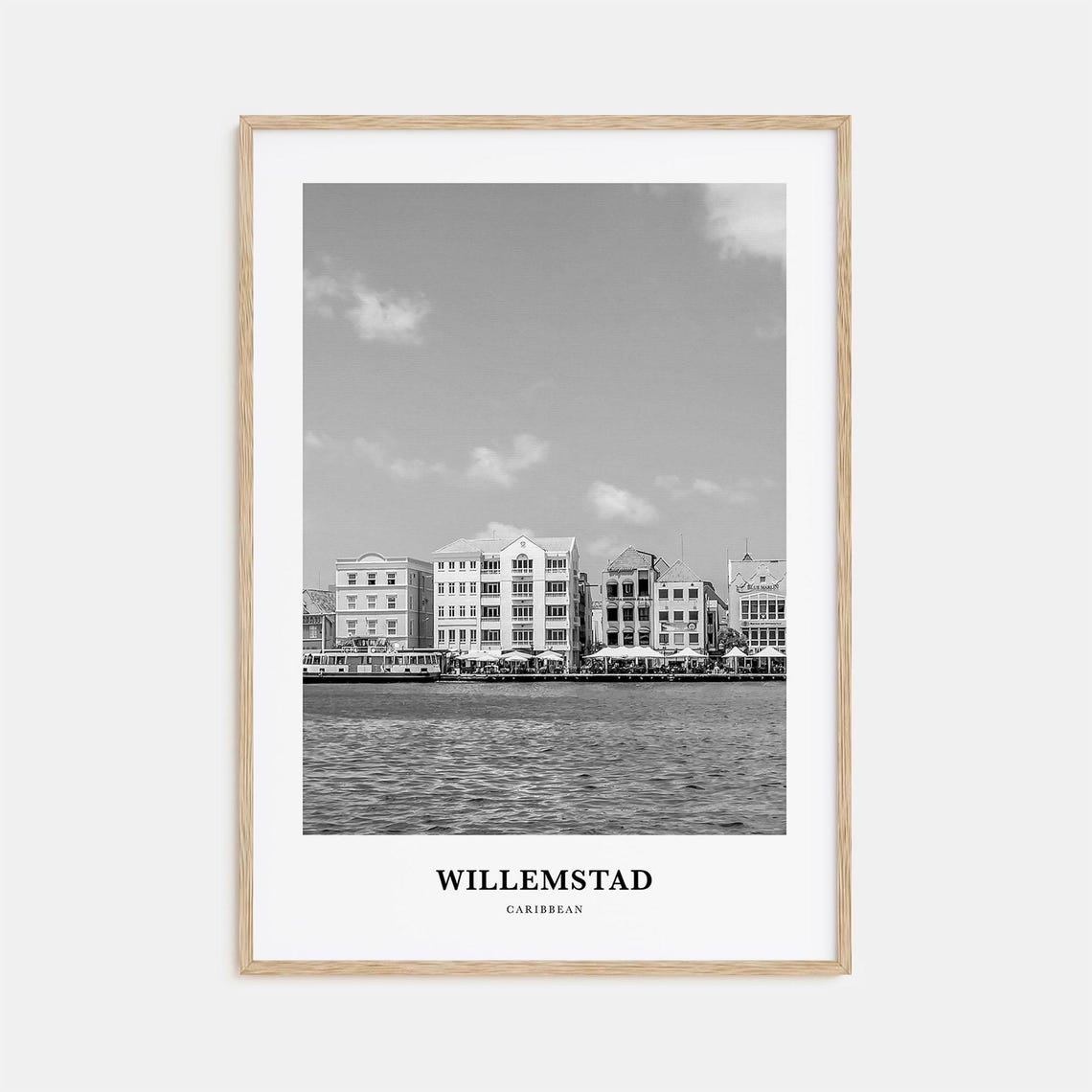 Willemstad Caribbean Waterfront Colonial Buildings Harbor Poster
