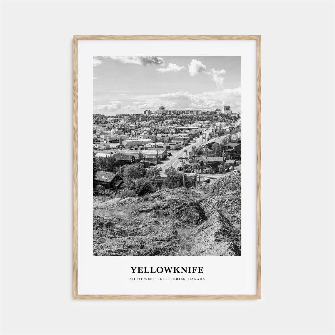 Yellowknife Wall Art Yellowknife Wall Decor Yellowknife Poster Yellowknife Home Decor Yellowknife Travel Gift Yellowknife Travel Print