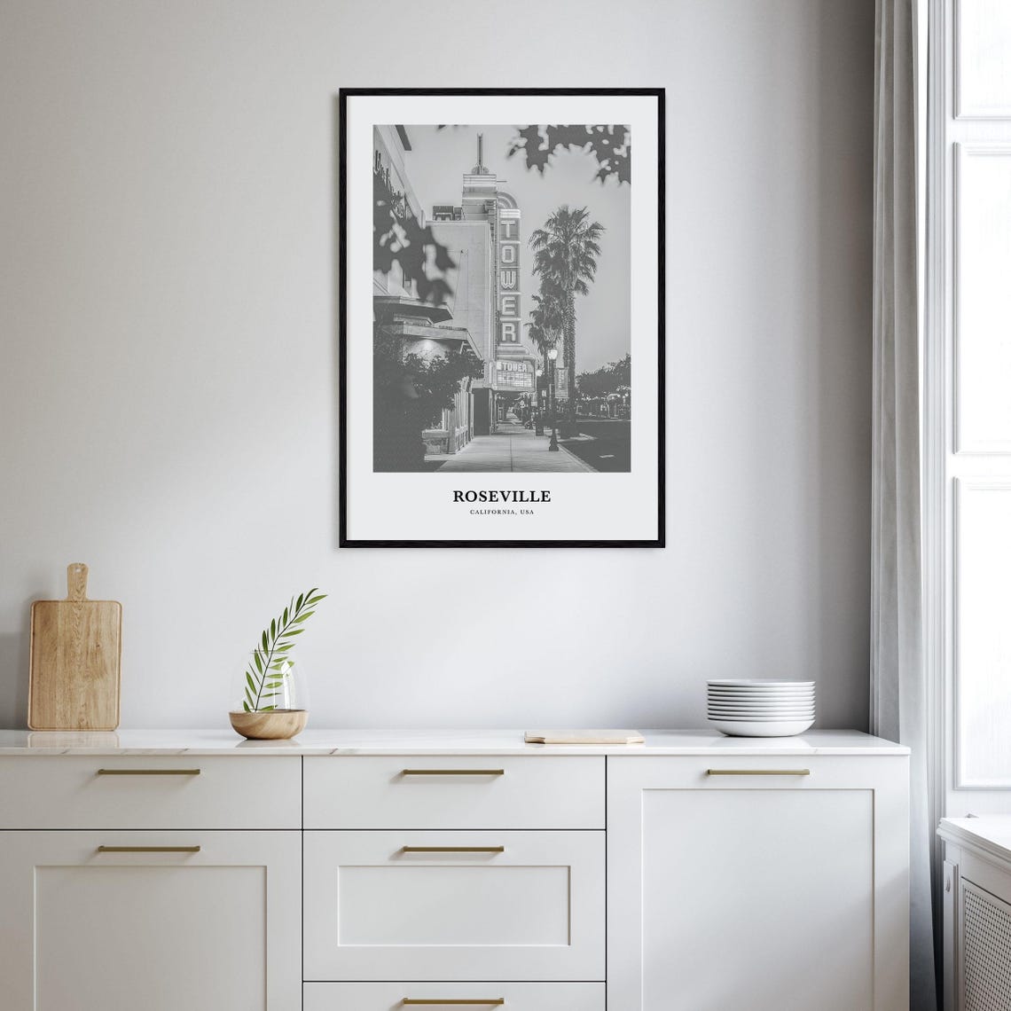 Roseville Wall Art Roseville Wall Decor Roseville Poster Roseville Home Decor Roseville Travel Gift Roseville Travel Print - Image 2