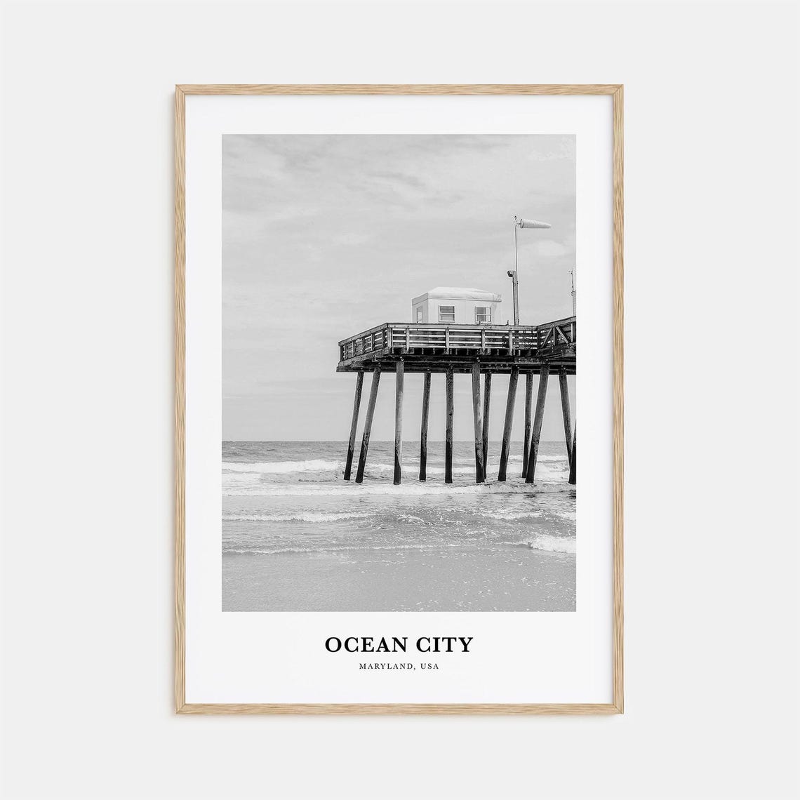 Ocean City Wall Art Maryland Ocean City Wall Decor Ocean City Poster Ocean City Home Decor Ocean City Travel Gift Ocean City Travel