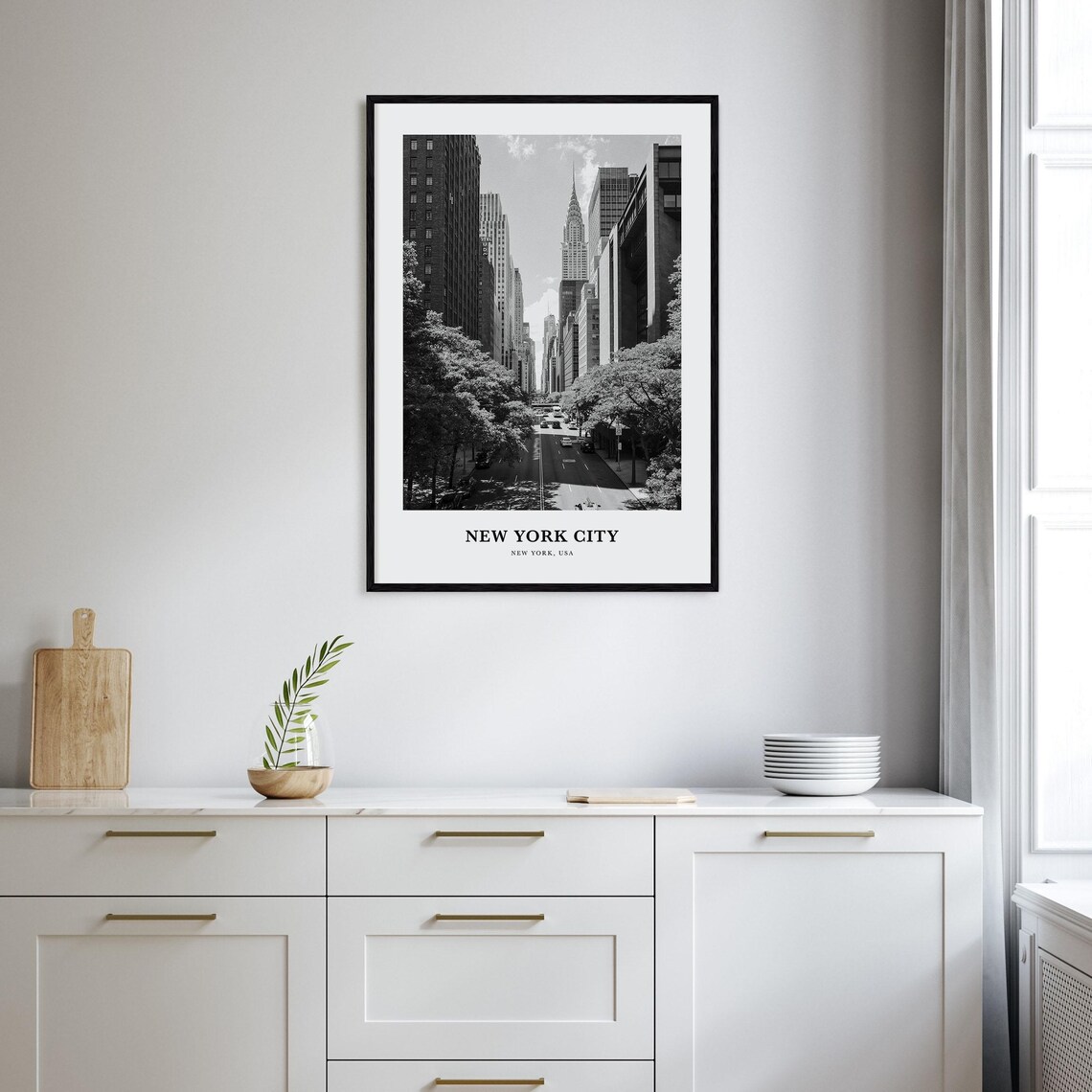 New York City Chrysler Building Street View Manhattan Poster - Image 2