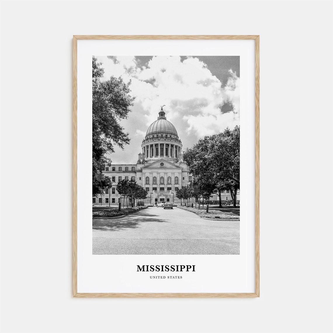 Mississippi State Capitol Jackson Dome Columns View Photo Poster