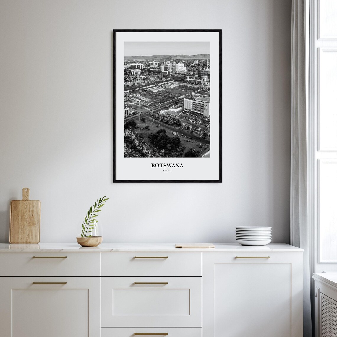 Botswana Wall Art Botswana Wall Decor Botswana Poster Botswana Home Decor Botswana Travel Gift Botswana Travel Print - Image 2