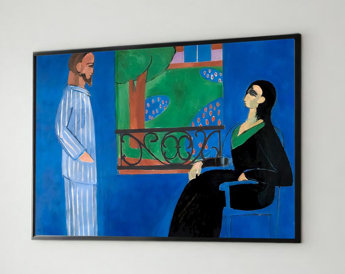 Contemplation By The Window, Matisse Inspired Art Print