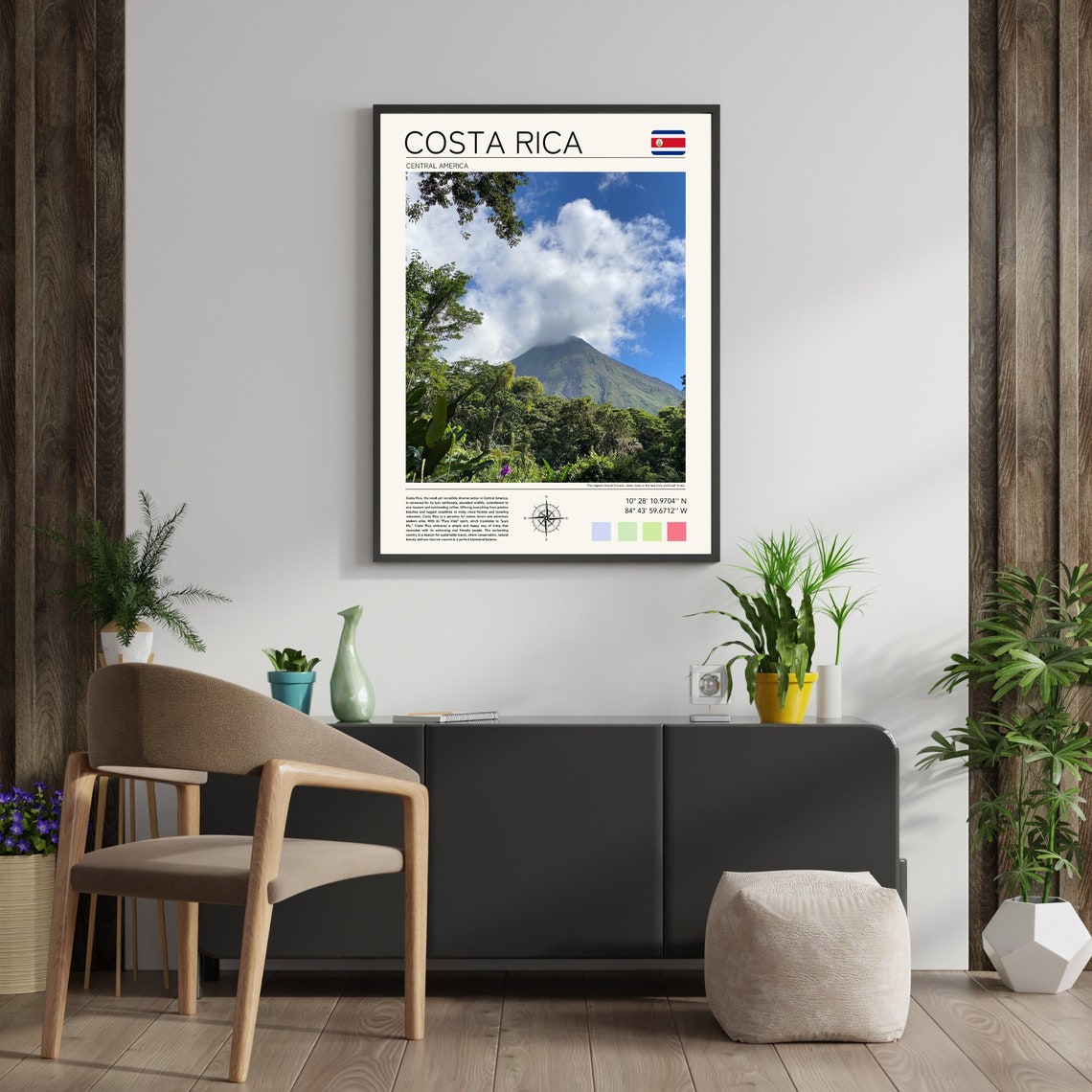 Costa Rica Print Costa Rica Travel Costa Rica Wall Art Central America Travel Arenal Volcano Costa Rica Poster Costa Rica Photo - Image 4