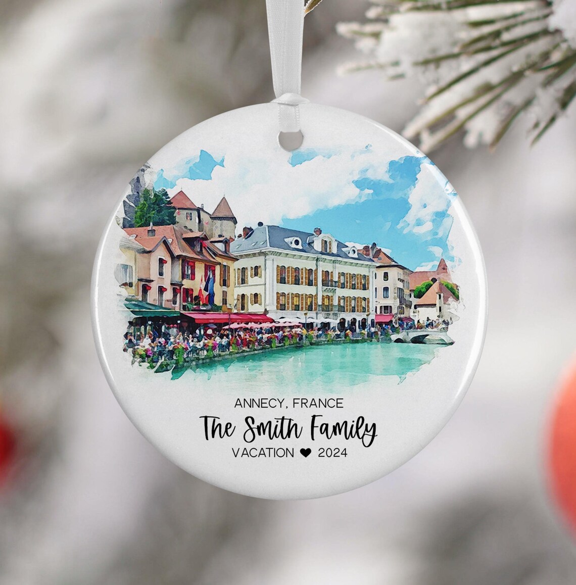 Annecy France Personalized Travel Souvenir Art Print