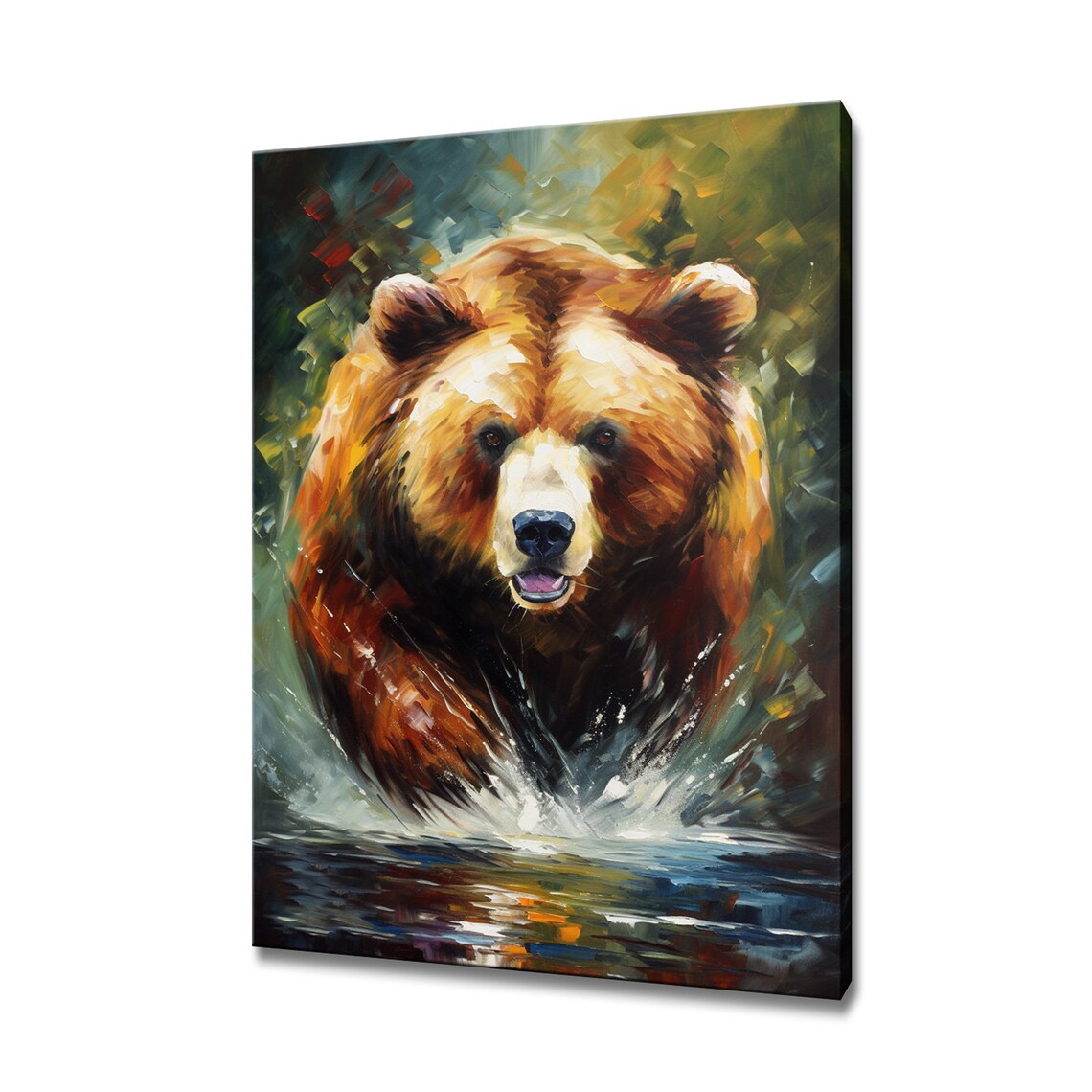 Grizzly Bear Art Print, Wildlife Poster Print