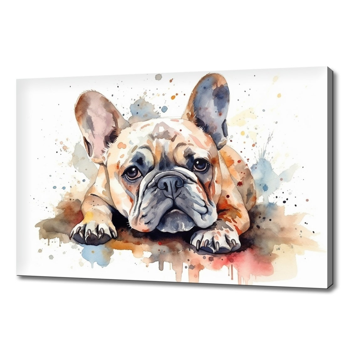 French Bulldog Dog Watercolour Painting Print Art Animals Wall Art Print On Gift For Dog Lover Dog Picture Print