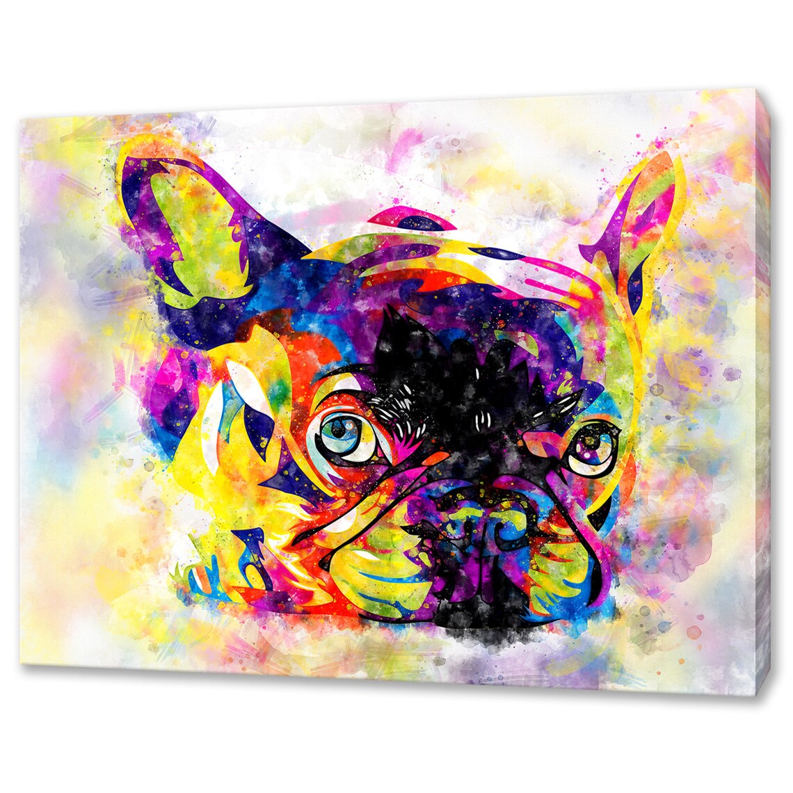 French Bulldog Watercolor Art Print, Dog Wall Decor