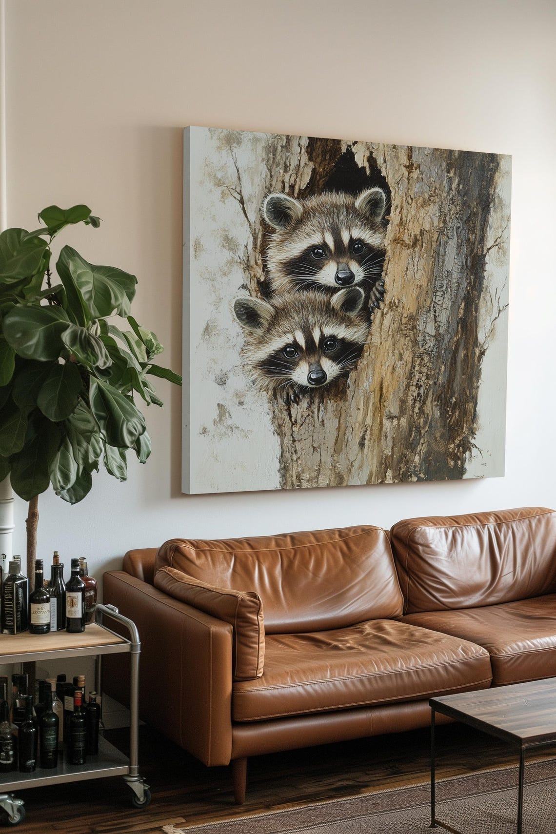 Cute Raccoons Print Adorable Wall Art For Animal Lovers Nursery Decor Wildlife Home Decor Gift Idea - Image 3