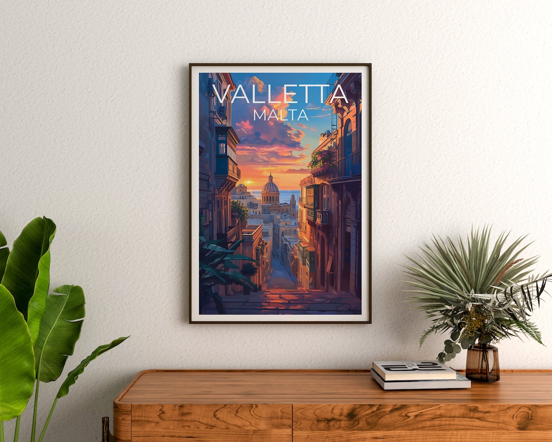 Valletta Travel Poster, Malta City Poster Print - Image 3