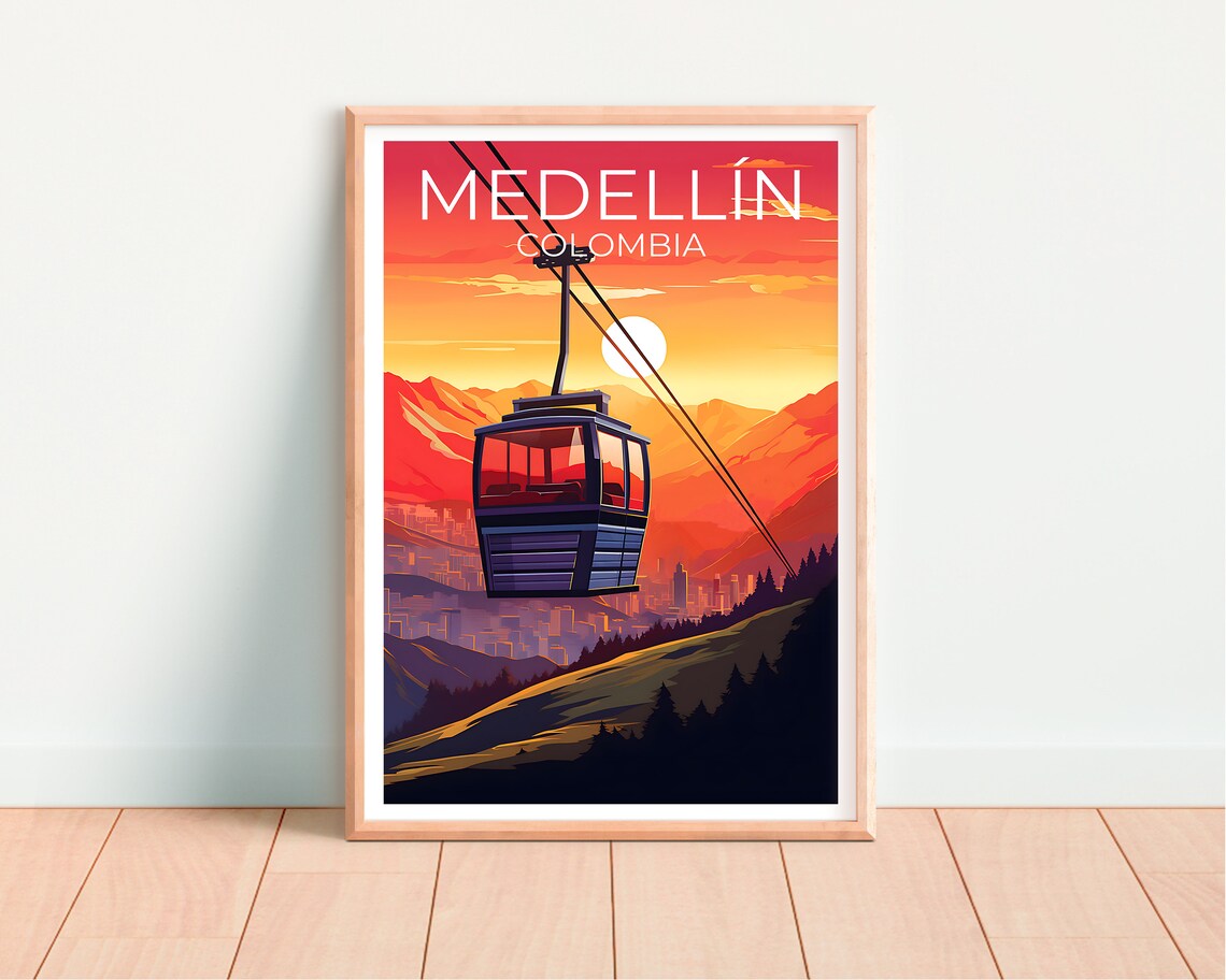 Medellin Travel Poster, Colombia City Art Print - Image 4