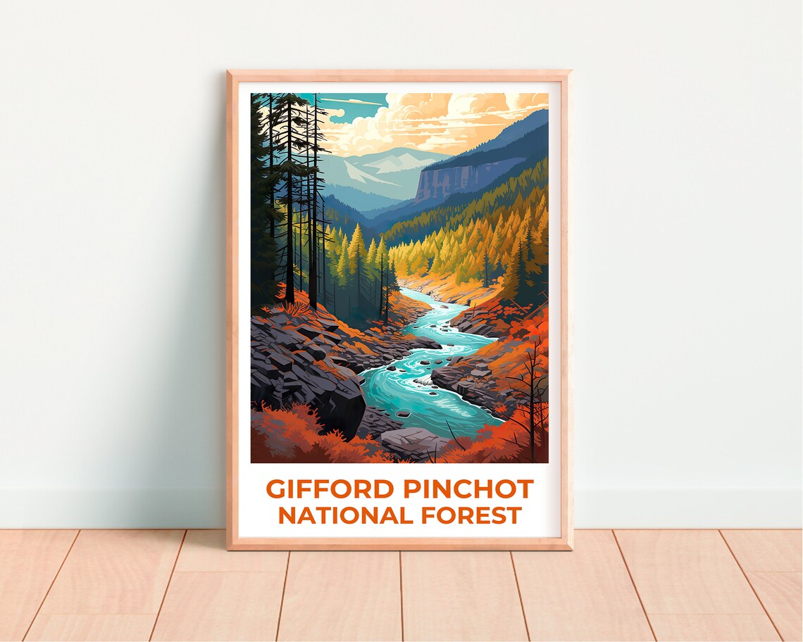 Gifford Pinchot National Forest, Washington Travel Poster - Image 4