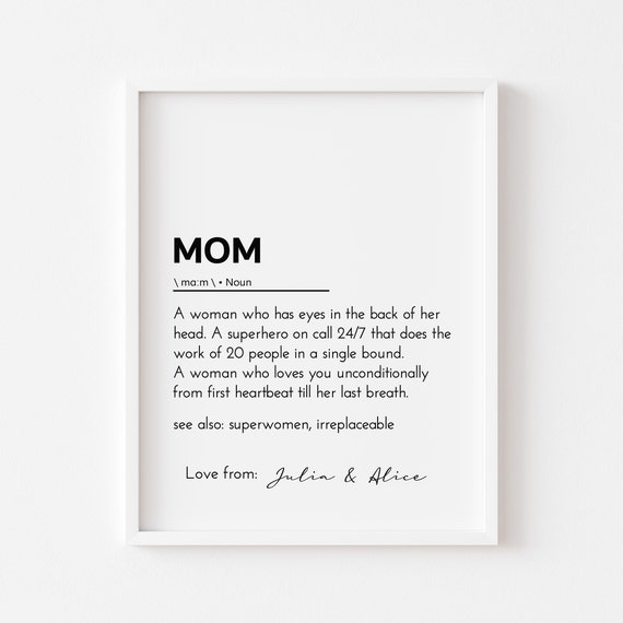 Personalized Gift For Mom, Mother’s Day Definition