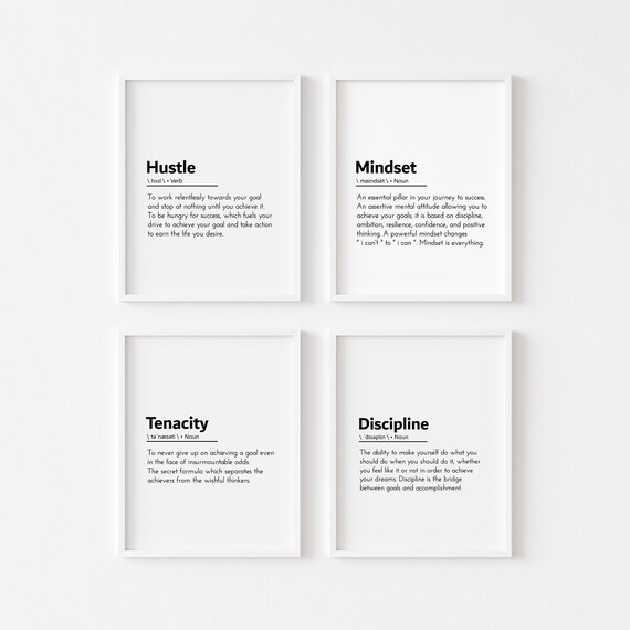 Success Quotes, Mindset Definition Discipline Tenacity
