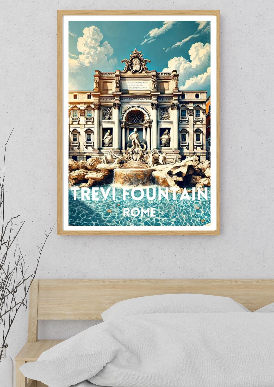 Rome Travel Print, Trevi Fountain Art Print - Image 5