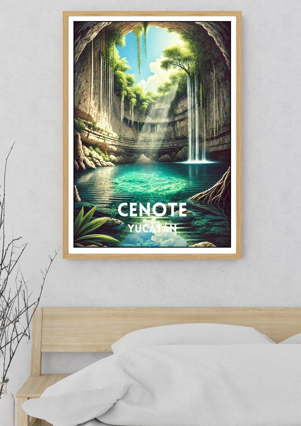 Mexico Cenote Travel Poster, Yucatan Peninsula - Image 5