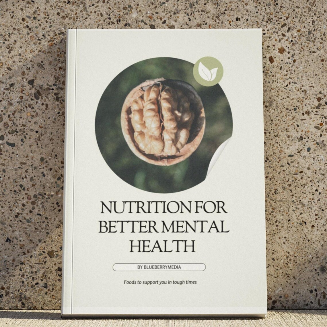 Nutrition For Better Mental Health Walnut Wellness Guide Cover Poster