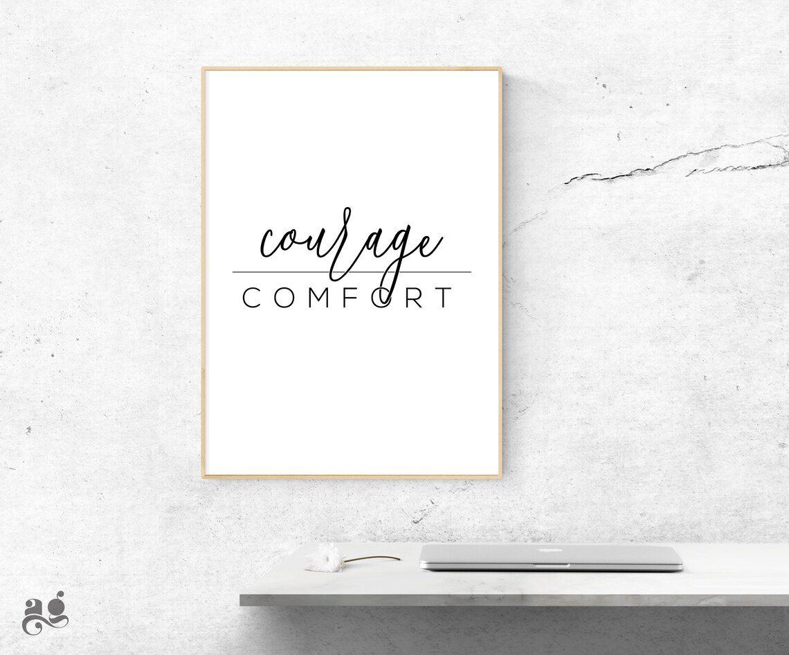 Courage Faith Mind Over Matter Inspirational Print - Image 3