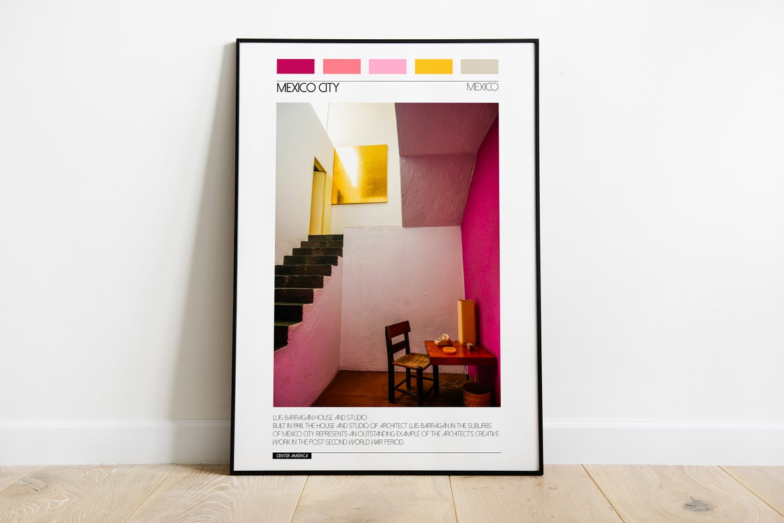 Mexico City Luis Barragan House Studio Interior Design Print