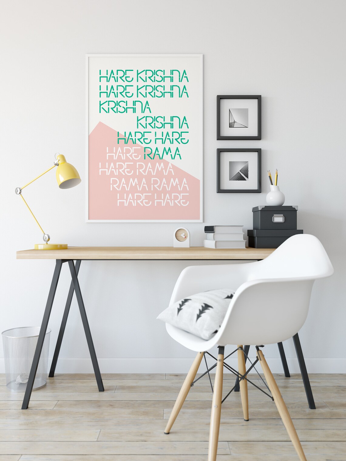 Indian Hindu Desi Hare Krishna Mantra Poster - Image 3