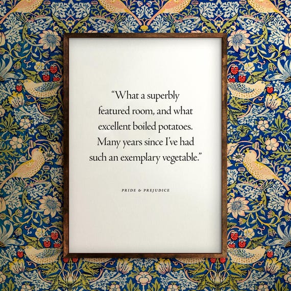 What Excellent Boiled Potatoes Quote Print