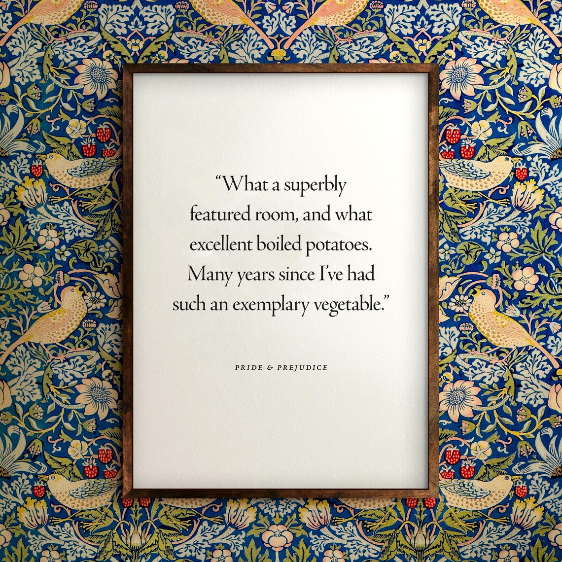 What Excellent Boiled Potatoes Quote Print