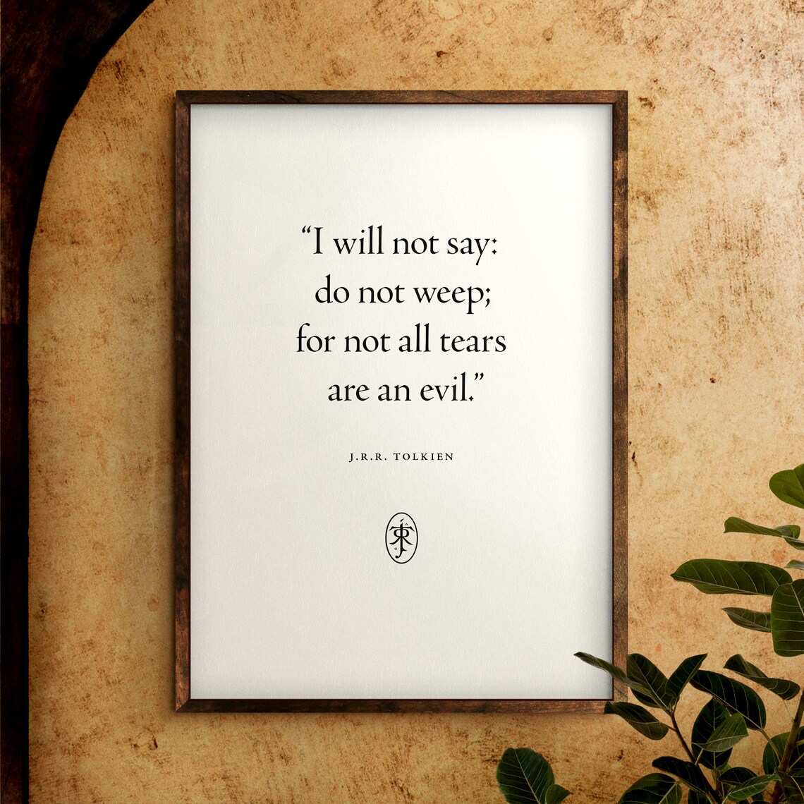 J.R.R. Tolkien Lord of the Rings Quote Art Print
