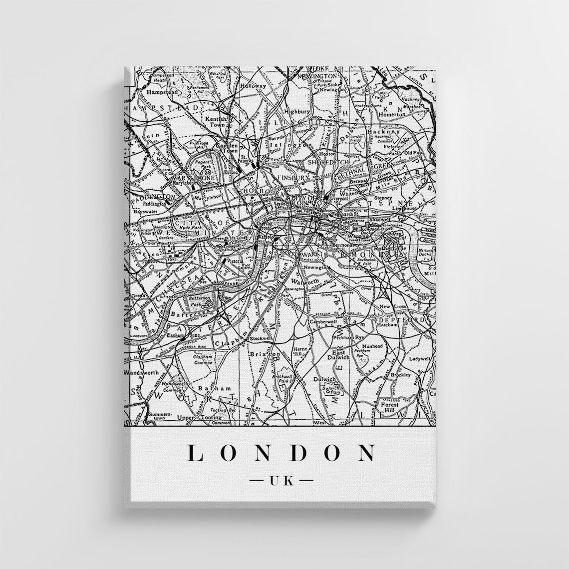 London City Map Plan, Stylish Home Decoration