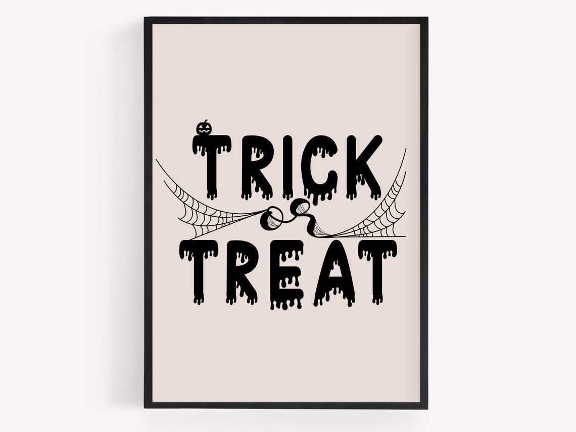 Halloween Bundle Set of 8 Vintage Spooky Seasonal Designs Poster - Image 2