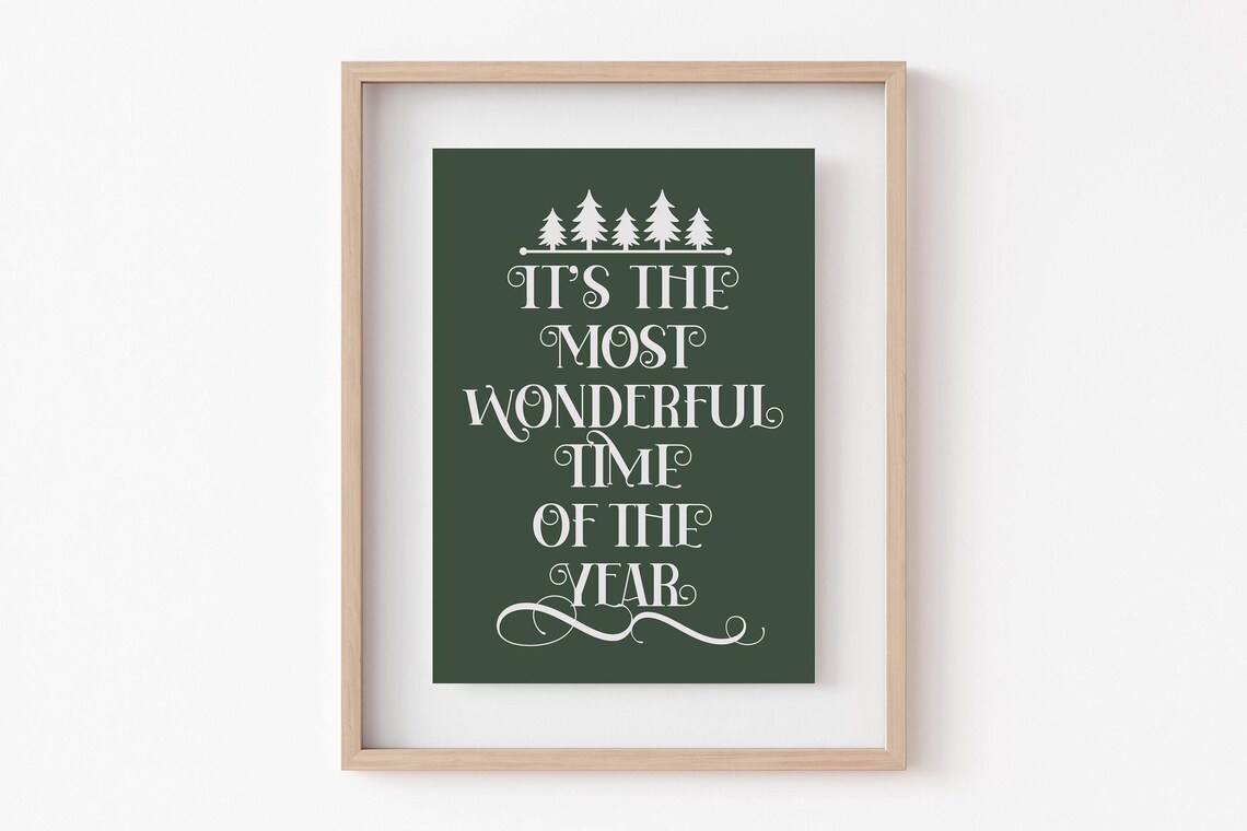It's the Most Wonderful Time of the Year Christmas Quote Poster - Image 6