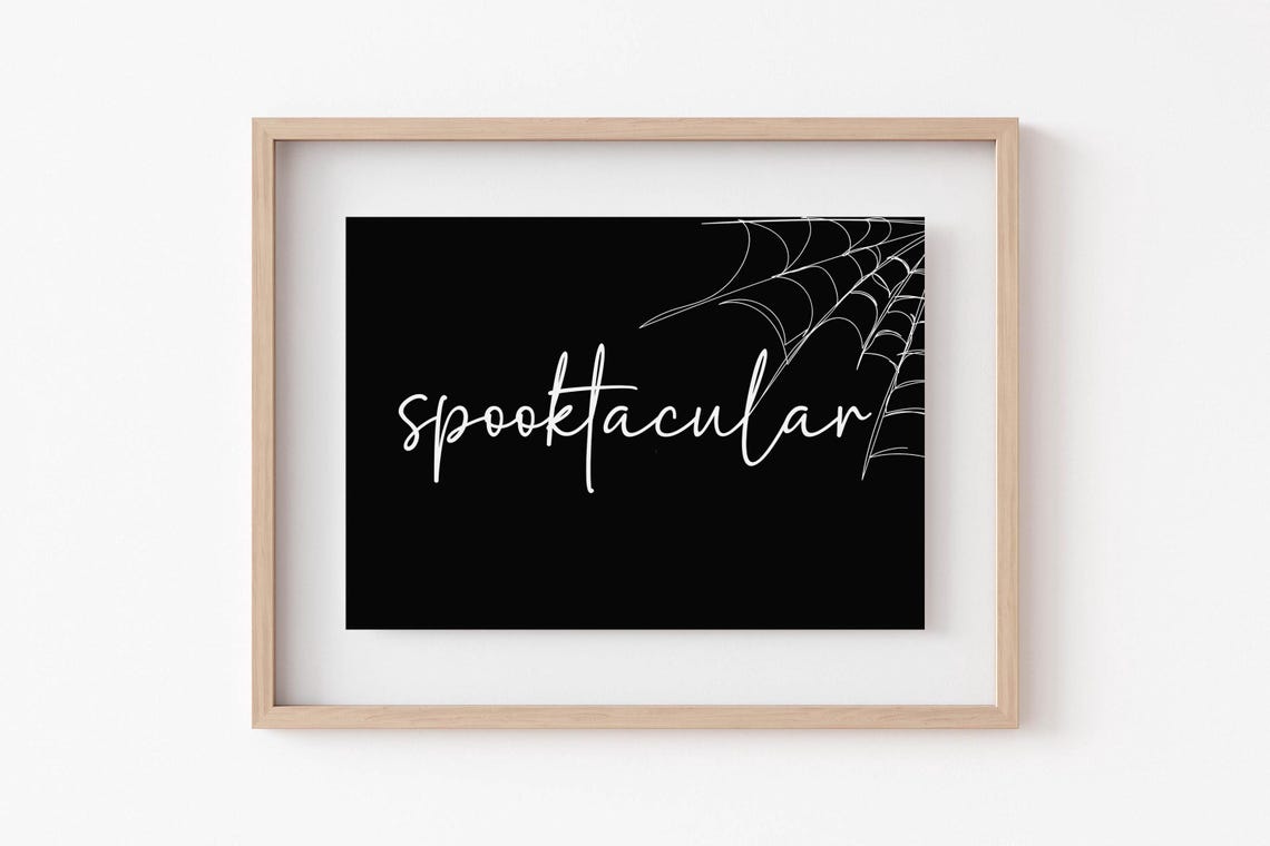 Halloween Bundle Set of 8 Spooky Seasonal Gallery Designs Poster - Image 5