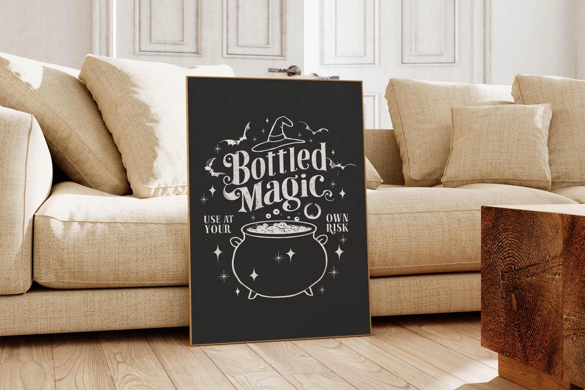 Halloween Wall Art Decor Halloween Home Decor Witchy Decor Halloween Poster Cute Halloween Print Fall Wall Art - Image 5