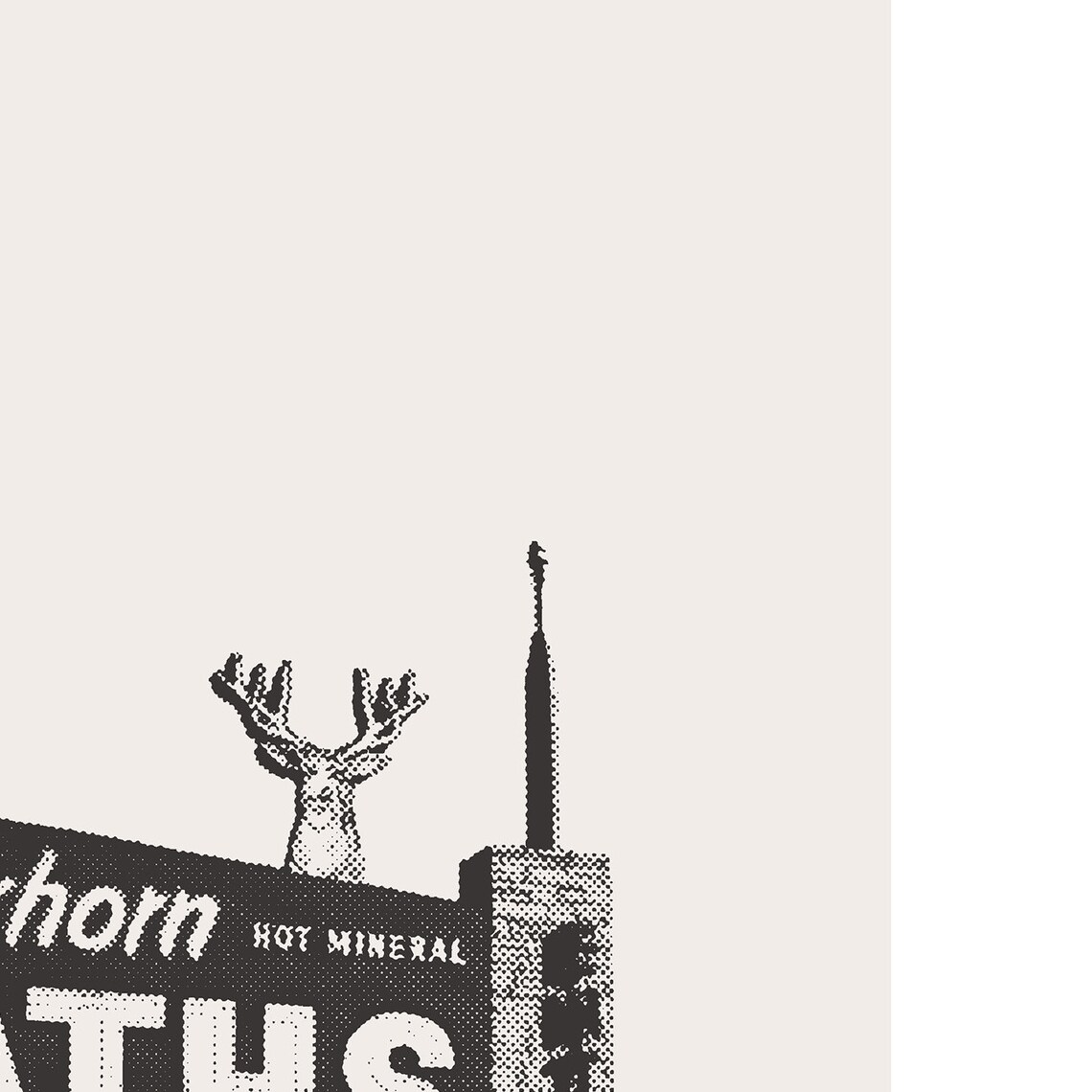 Buckhorn Baths Motel Mesa Arizona Travel Poster - Image 3