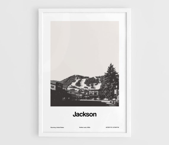 Jackson Wyoming, Grand Teton National Park Travel Poster