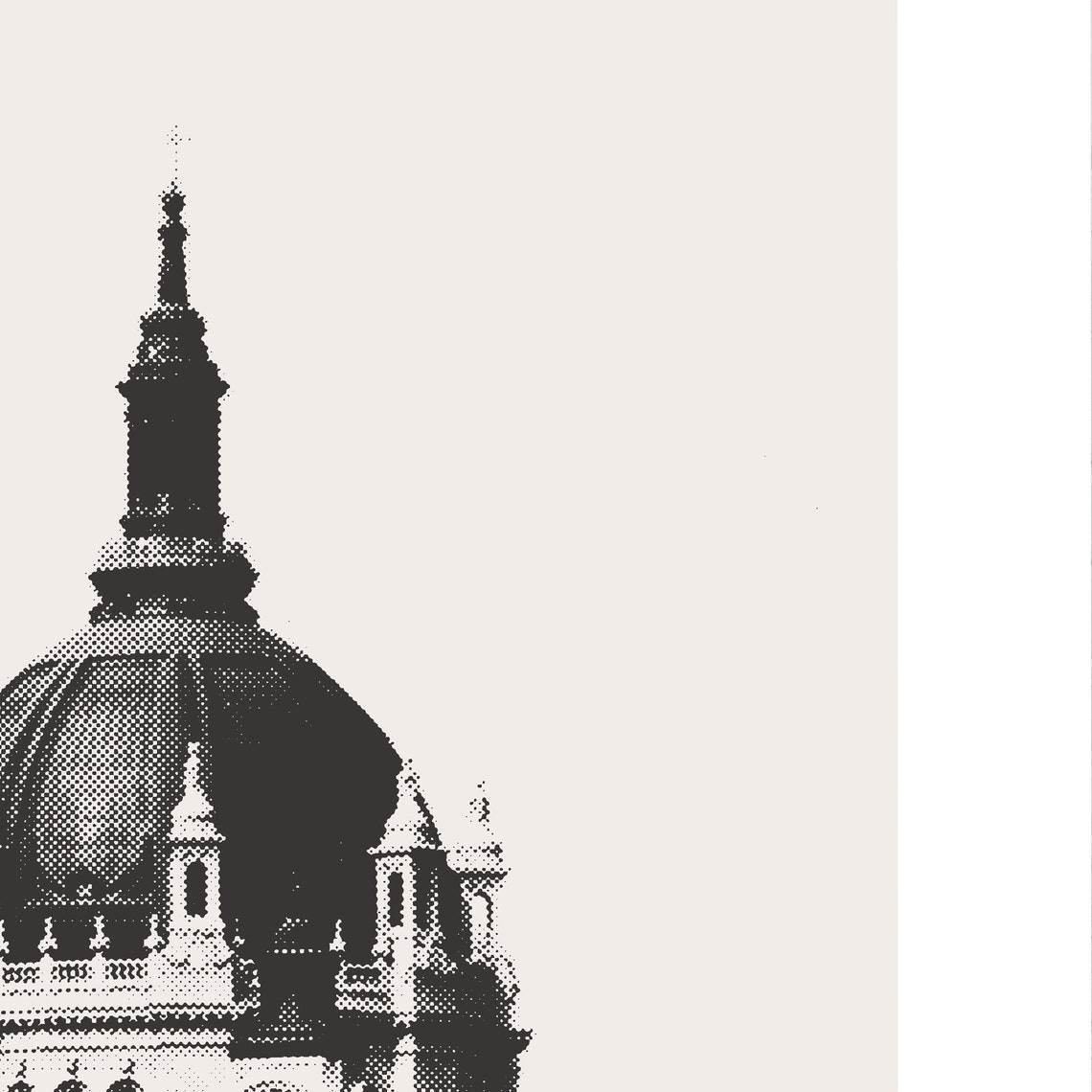 Cathedral Of Saint Paul Minnesota Minimalist Art Print - Image 3