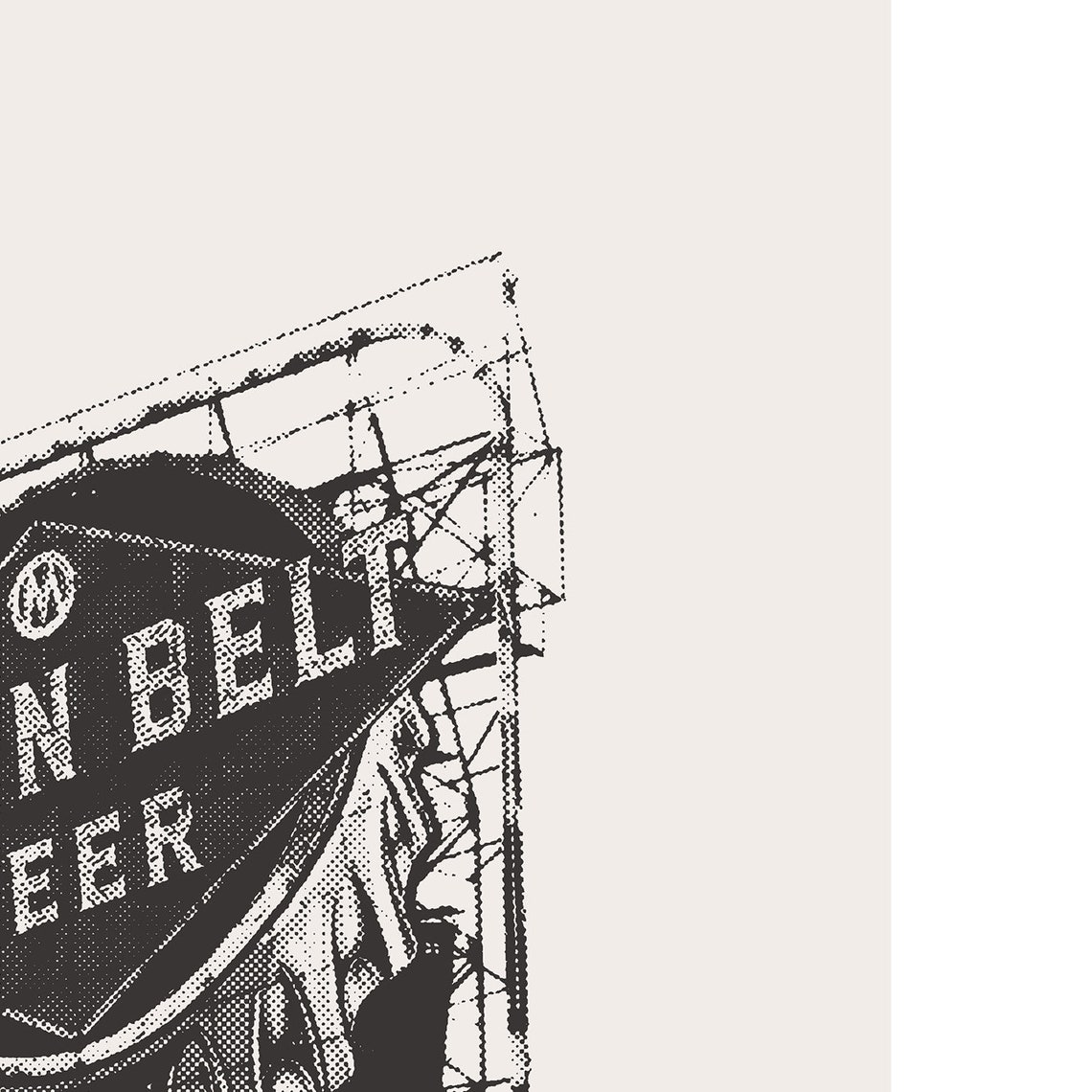 Minneapolis Grain Belt Beer Sign, Minimalist Poster - Image 2