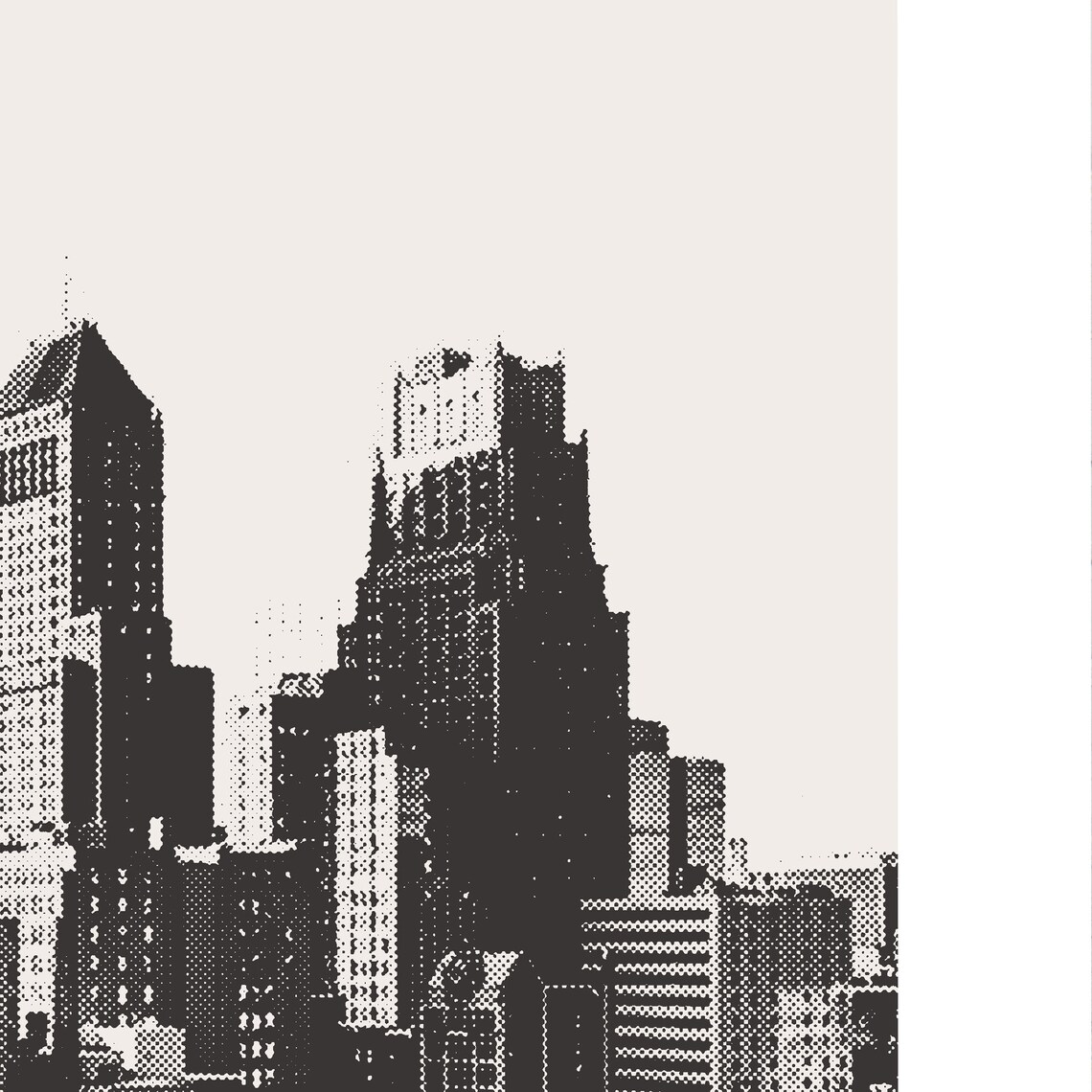Newark New Jersey Downtown Skyline Poster Print - Image 3