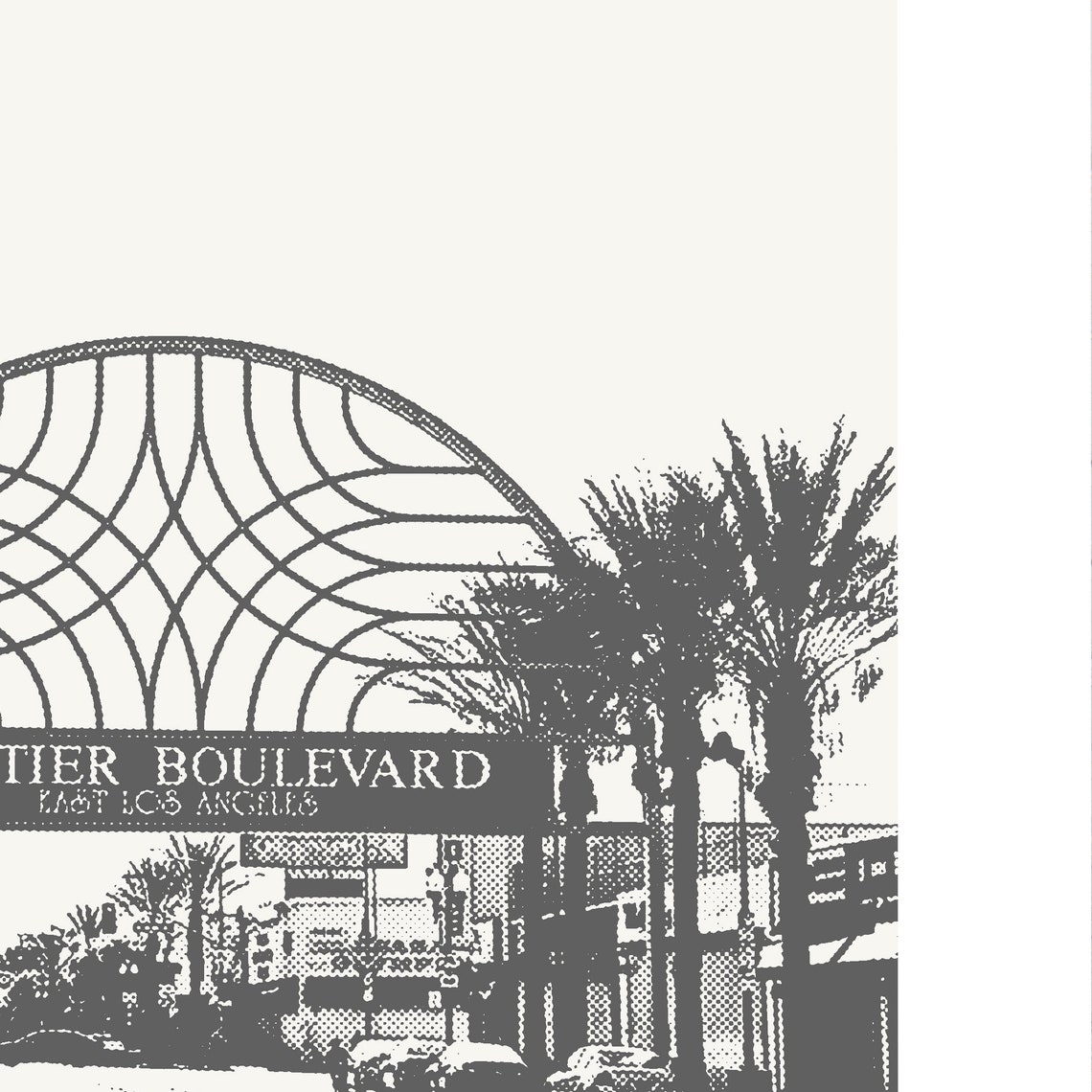 Whittier California Poster, Minimalist Wall Art Print - Image 3