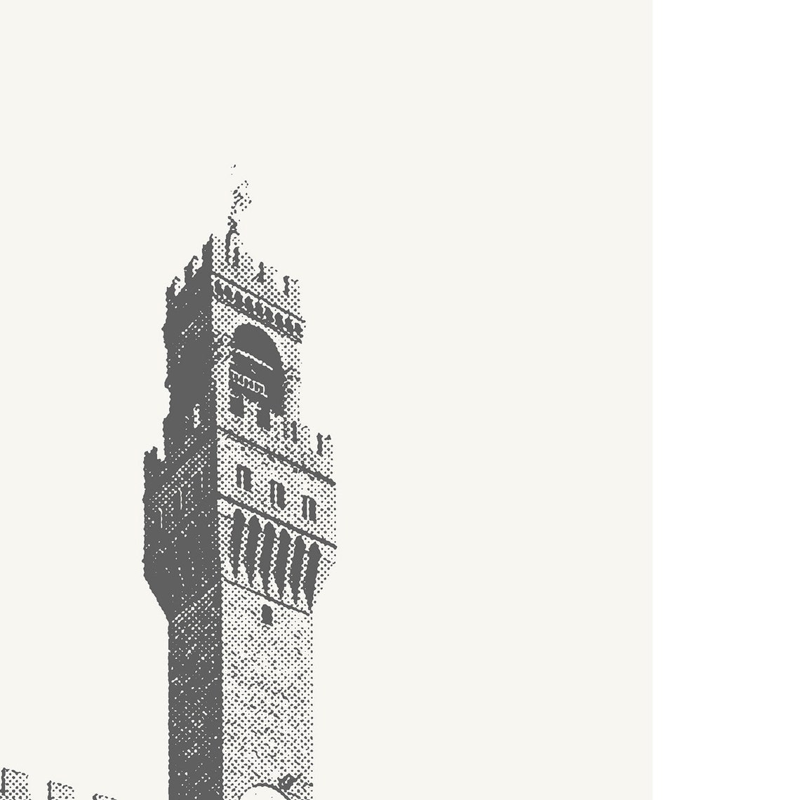 Florence Palazzo Vecchio Minimalist Travel Poster - Image 2