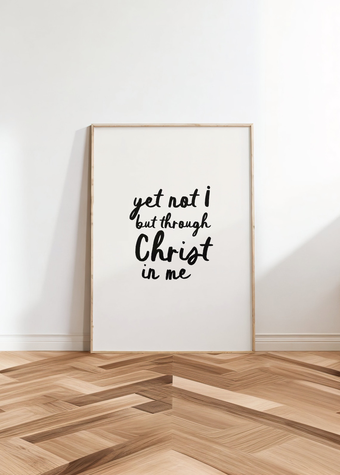 Christ In Me Minimalist Christian Scripture Print