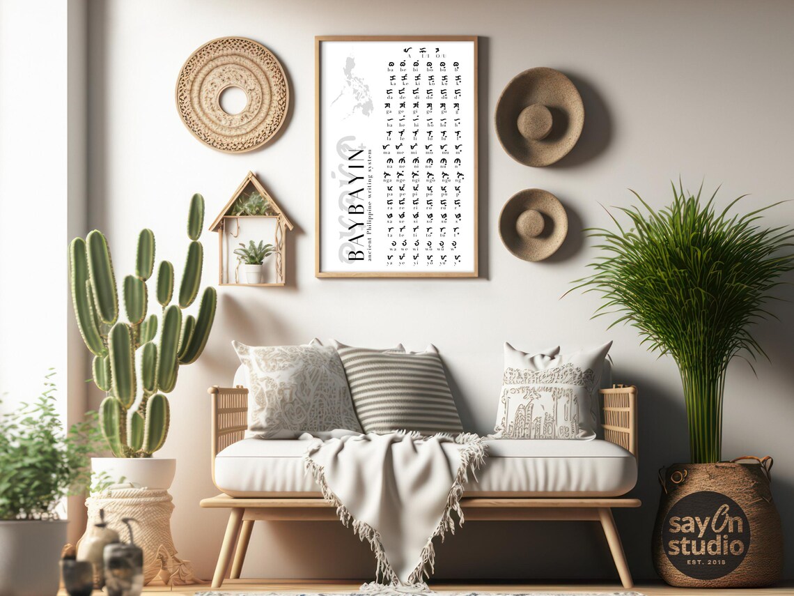 Baybayin Ancient Filipino Script, Philippine Art Print - Image 4