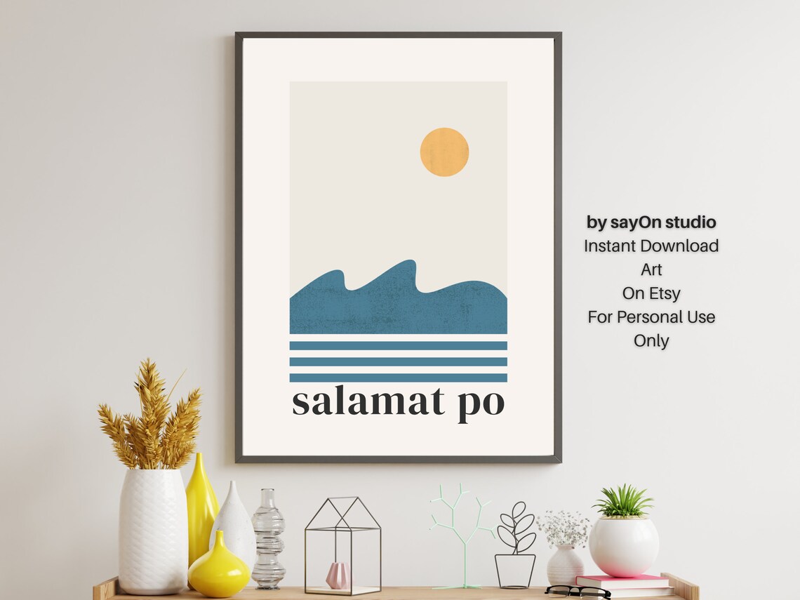 Filipino Thank You Poster Salamat Po Wall Art Easy Of Filipino Culture Decor - Image 4