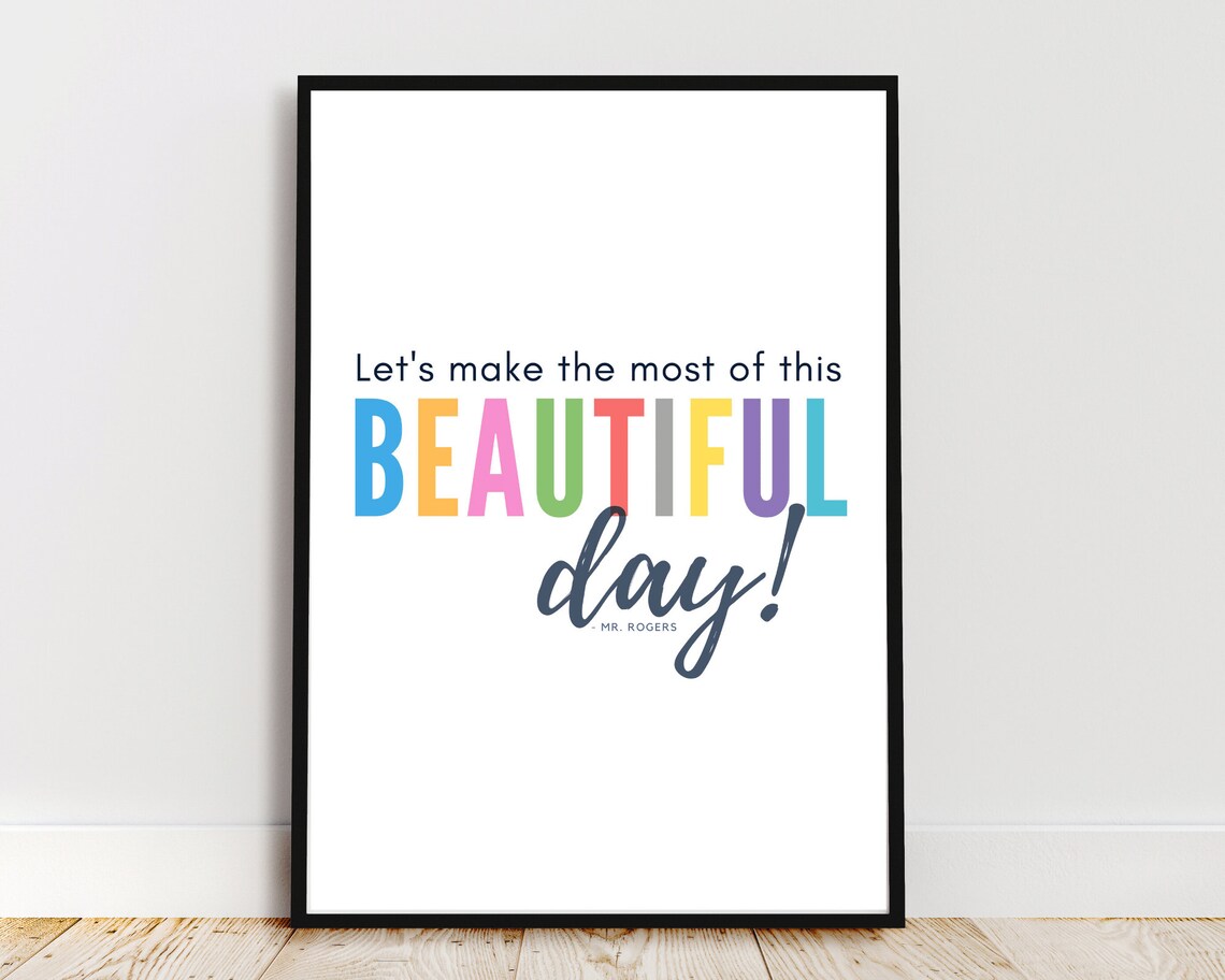 Mr Rogers Quote, Classroom Inspirational Art Print - Image 3