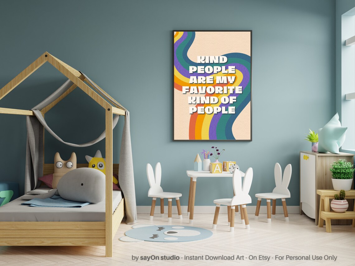 Kind People Are My Favorite Kind Of People, Rainbow Poster - Image 2