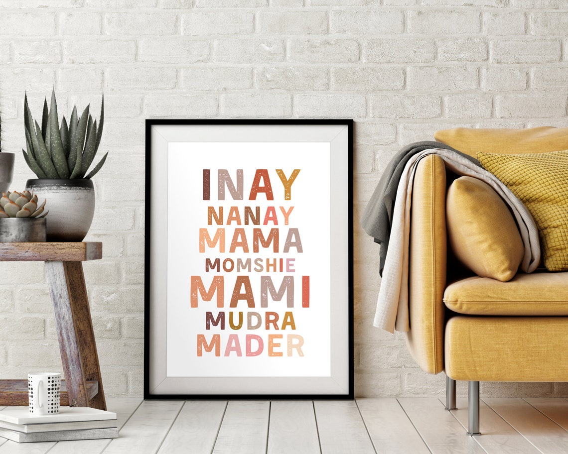 Filipino Mom Mothers Day Gift Poster Typography Graphic Art - Image 3