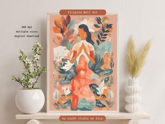 Unique Mothers Day Gift Multilingual Wall Art Mama Abstract Art Mama Poster Around The World