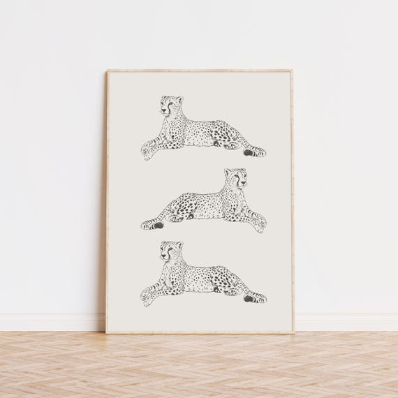 Leopard Print Cheetah Yk2 Poster Bar Cart Art Trendy Prints Preppy Room Decor Wall Museum Quality
